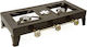 Calfer Gas Εστία Υγραερίου Διπλή 16kW 60x28x14cm
