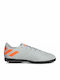 Nemeziz 19.4 TF Παιδικά Ποδοσφαιρικά Παπούτσια με Σχάρα Grey Two / Solar Orange / Chalk White