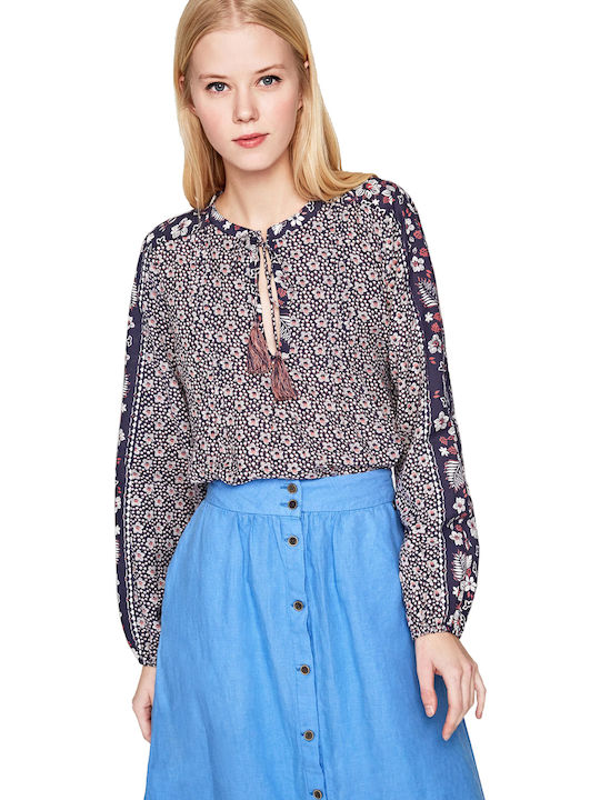 Pepe Jeans Anya Women's Blouse Long Sleeve Floral Multicolour