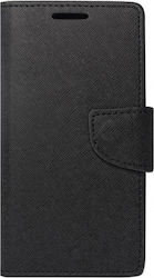 iSelf Fancy Diary Synthetic Leather Wallet Black (Redmi Note 8 Pro)