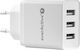 everActive Φορτιστής Χωρίς Καλώδιο με 3 Θύρες USB-A 17W Λευκός (SC-300)
