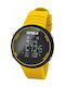 DAS.4 Digital Uhr Batterie mit Gelb Kautschukarmband