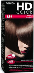 Farcom HD Color Βαφή Μαλλιών 6.88 Σοκολατί 60ml