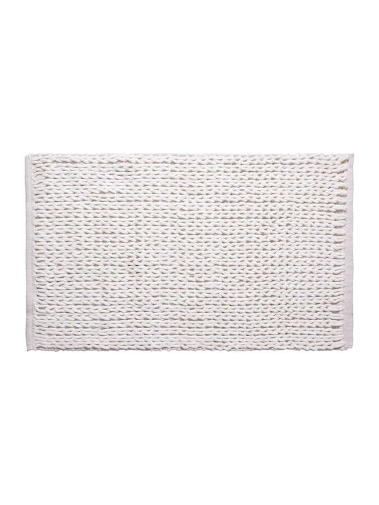 Silk Fashion Bath Mat Cotton Αλυσίδα Ivory Coas...