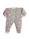 Ninetta Bebe Herbstlicher Baby Schlafsack mit Beinen Stars Rosa mit abnehmbaren Ärmeln