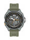 DAS.4 Watch Battery with Green Rubber Strap