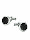 MontBlanc Cufflinks from Silver in Black Color