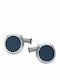 MontBlanc Meisterstuck Cufflinks from Silver in Blue Color