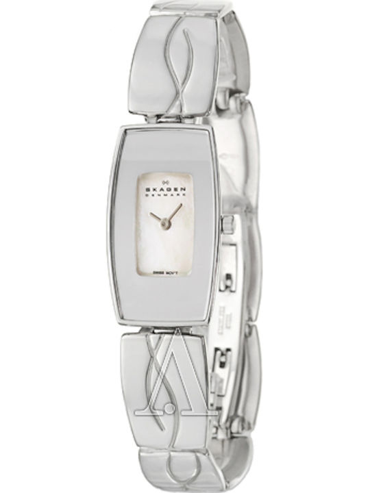 Skagen Ρολόι Μπαταρίας με Μεταλλικό Μπρασελέ Skagen Ρολόι Μπαταρίας με Μεταλλικό Μπρασελέ