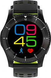 DAS.4 SG10 Stainless Steel Smartwatch με Παλμογράφο (Μαύρο)