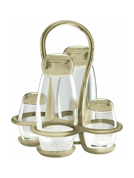 Guzzini Gocce Oil & Vinegar Set with Salt & Pepper Glass 52ml