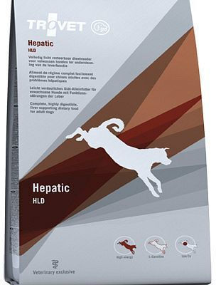 Trovet Hepatic 12.5kg Trockenfutter ohne Gluten für erwachsene Hunde mit Geflügel