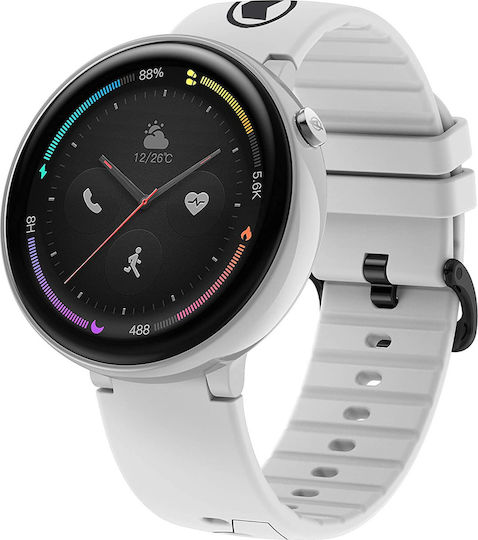 Amazfit Nexo Ceramic 36mm Smartwatch with eSIM and Heart Rate Monitor (White)