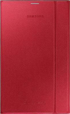 Samsung Cover Klappdeckel Synthetisches Leder Rot (Galaxy Tab S 8.4) EF-BT700BREGWW