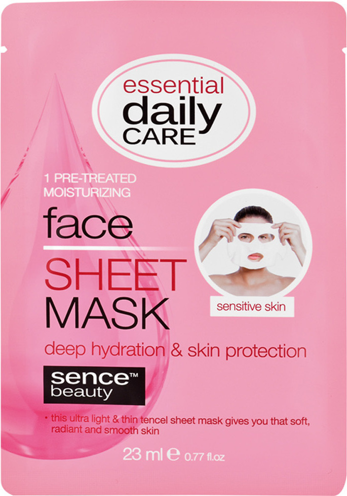 Sence PreTreated Moisturizing Face Sheet Mask Sensitive Skin 23ml