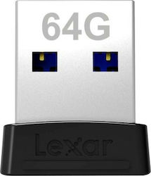 Lexar JumpDrive S47 64GB USB 3.1 Stick Negru