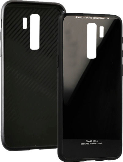 Forcell Glass Back Cover Πλαστικό Μαύρο (Redmi Note 8 Pro)