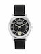 Versus by Versace Γυναικείο Ρολόι 37mm Μπαταρίας με Μαύρο Δερμάτινο Λουράκι