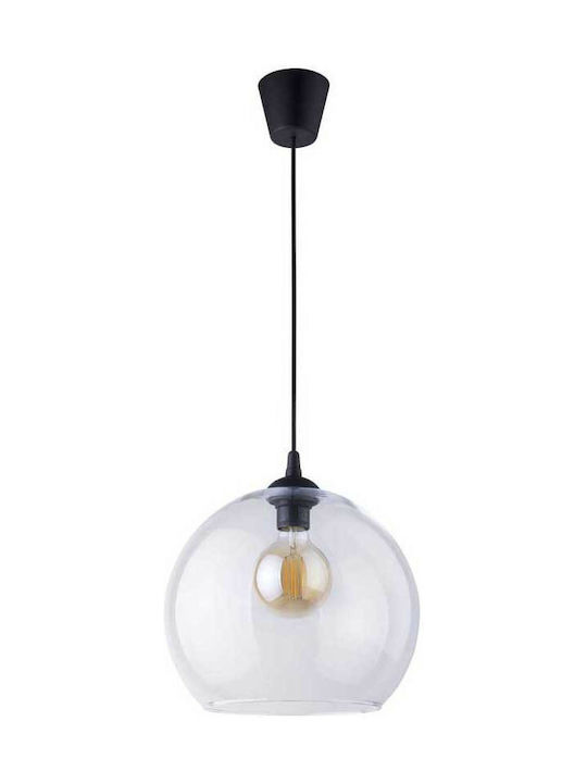 TK Lighting Cubus Pendant Light Single-Light for Socket E27 Transparent