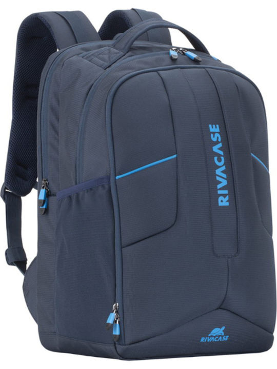 Rivacase Borneo Gaming Backpack Αδιάβροχη Τσάντα για Laptop 17.3" με Θύρα USB Dark Blue