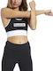 Reebok TE Linear Logo Women's Sports Bra without Padding Black