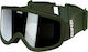 Izipizi Snow Ski & Snowboard Goggles Adults Green with Mirror Lens in Black Color