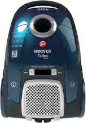 Hoover Telios Extra TX60PET 011 Ηλεκτρική Σκούπα 450W με Σακούλα 3.5lt Μπλε