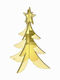 Iliadis Christmas Decorative Glass Tree 20cm Gold 2pcs