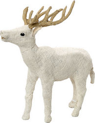 Espiel Christmas Fabric Figure Deer Beige Height 27.5cm