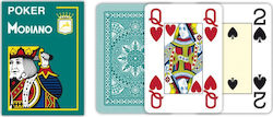 Modiano Poker 4 Jumbo Playing Cards Plastic for Poker Green