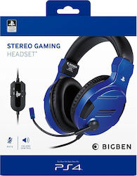 Bigben Interactive Interactive V3.0 Over Ear Gaming Headset με σύνδεση 3.5mm Μπλε