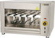 Sergas SGE9 Elektrische Spieß-Grill 5.5kW mit Abmessungen 61x74x52cm