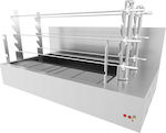 Biokan TLG6 Spit Grill Coal 2.5kW with Dimensions 83x160x90cm