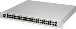 Ubiquiti UniFi USW Pro 48 PoE Gestionat L2 PoE+ Switch cu 48 Porturi Gigabit (1Gbps) Ethernet și 2 Porturi SFP