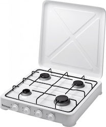 Ravanson Liquid Gas Countertop with 4 Burners White