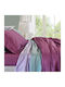 Homeline Duvet Cover Set Cotton Satin Queen with 2 Pillowcases 230x250 1203 Aqua