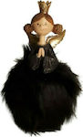 Espiel Christmas Cherub Figure Black 22x7x13cm