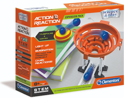 Clementoni Action & Reaction Χωνί Στροβιλισμού & Τραμπολίνο Educational Toy Engineering Science And Play for 8+ Years Old