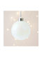 Tree ball glass ball white iridescent