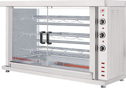 North HK3 Electric Chicken Rottisserie Grill 7.8kW with Dimensions 46x132x85.5cm