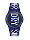 Superdry Urban Flow Men's Watch 40mm Battery with Blue Rubber Strap