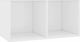 vidaXL με 1 Ράφια Λευκό 71x36x34cm