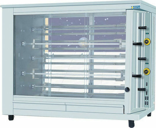 Sergas KE5 Elektrische Hähnchen Rottisserie Grill 10kW mit Abmessungen 64x145x108cm
