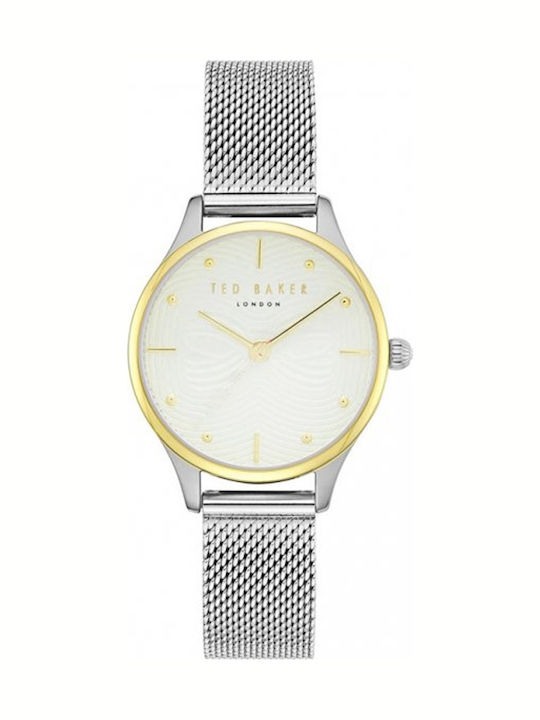 Ted Baker Jessica Ceas de Damă cu Argintiu Brățară Metalică