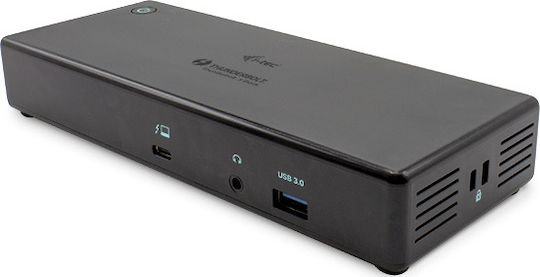 i-tec Thunderbolt 3 / USB-A Docking Station με 4K PD Ethernet Μαύρο (TB3CDUALDPDOCKPD)