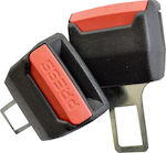 Two piece seat belt mechanism set