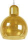 GloboStar Lunatica Pendant Light Honey with Socket E27 18x23cm