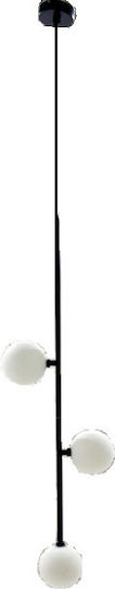 Gallis Bell Stick III Pendant Light Black