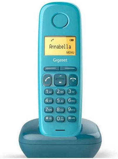 Gigaset A170 Cordless Phone with Greek Menu turquoise