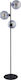 TK Lighting Cubus Floor Lamp H160xW35cm. with Socket for Bulb E27 Black
